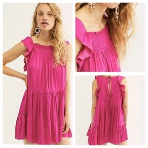 Free People Pink Mini Dress